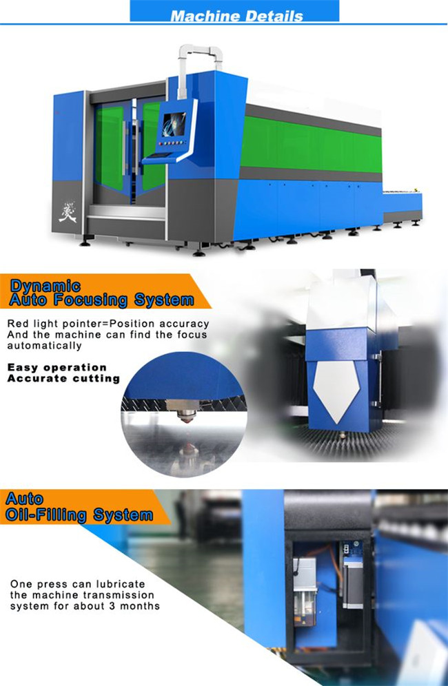 1500w fiber laser sheet metal cutting machine